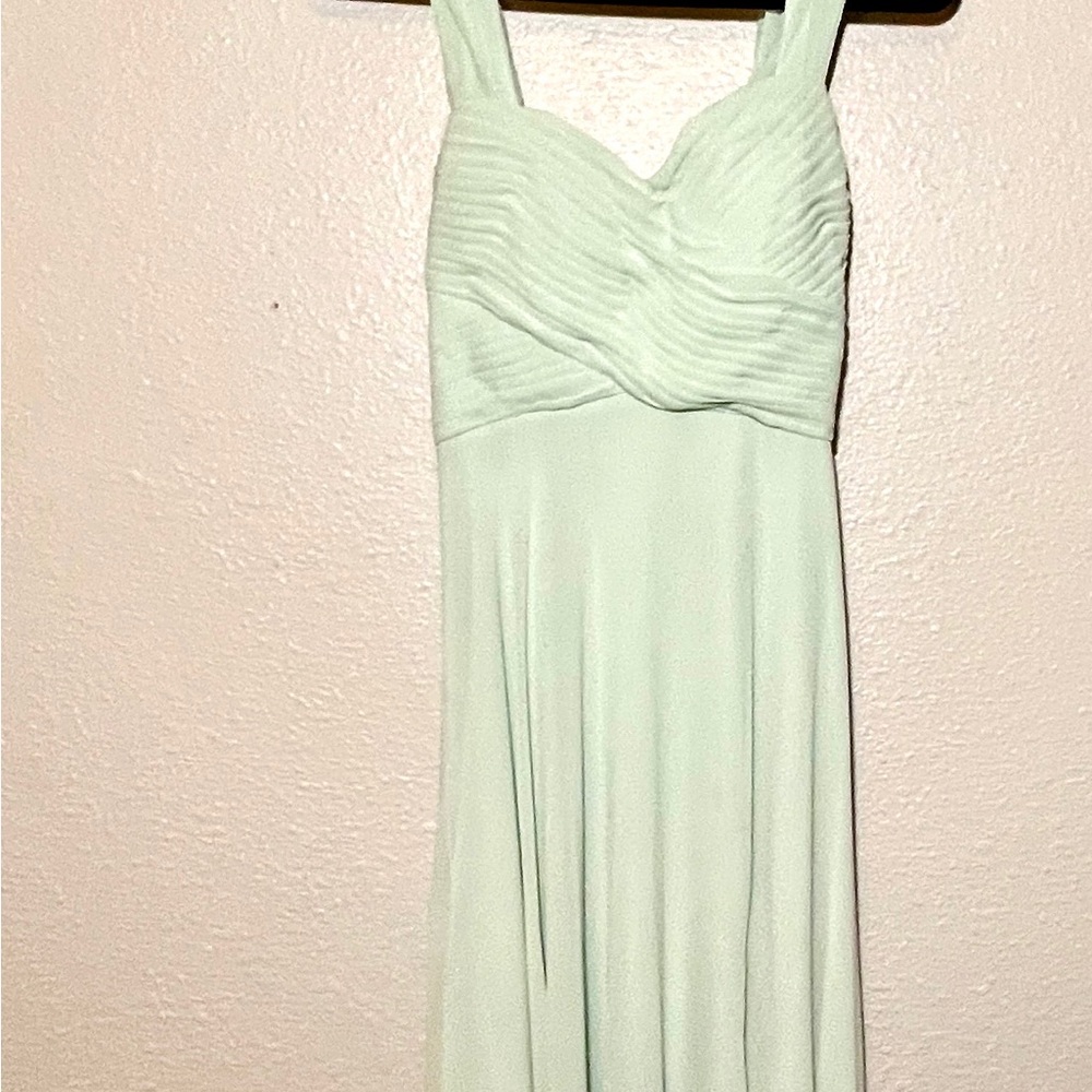 Sequin Hearts Light Green Maxi Dress
